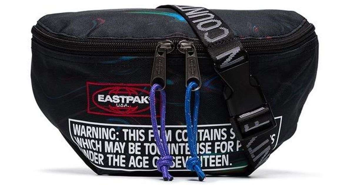 Eastpak Black X Marcelo Burlon County Of Milan Springer Zipped Cross Body  Bag for Men | Lyst