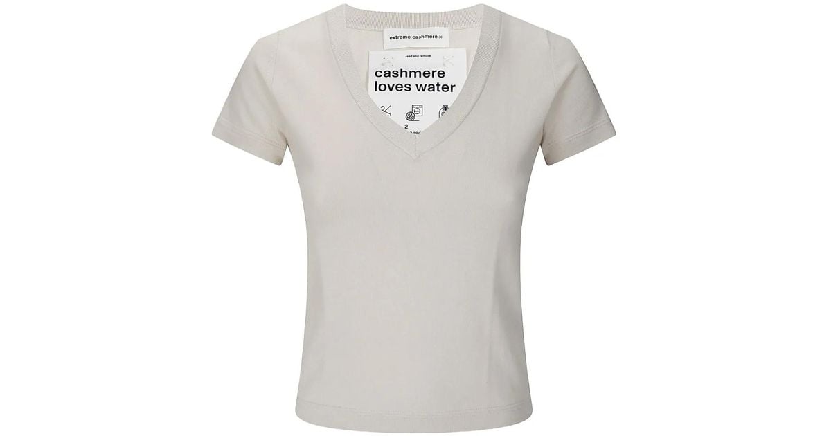 Extreme Cashmere Vicky T-Shirt in White for Men Lyst UK