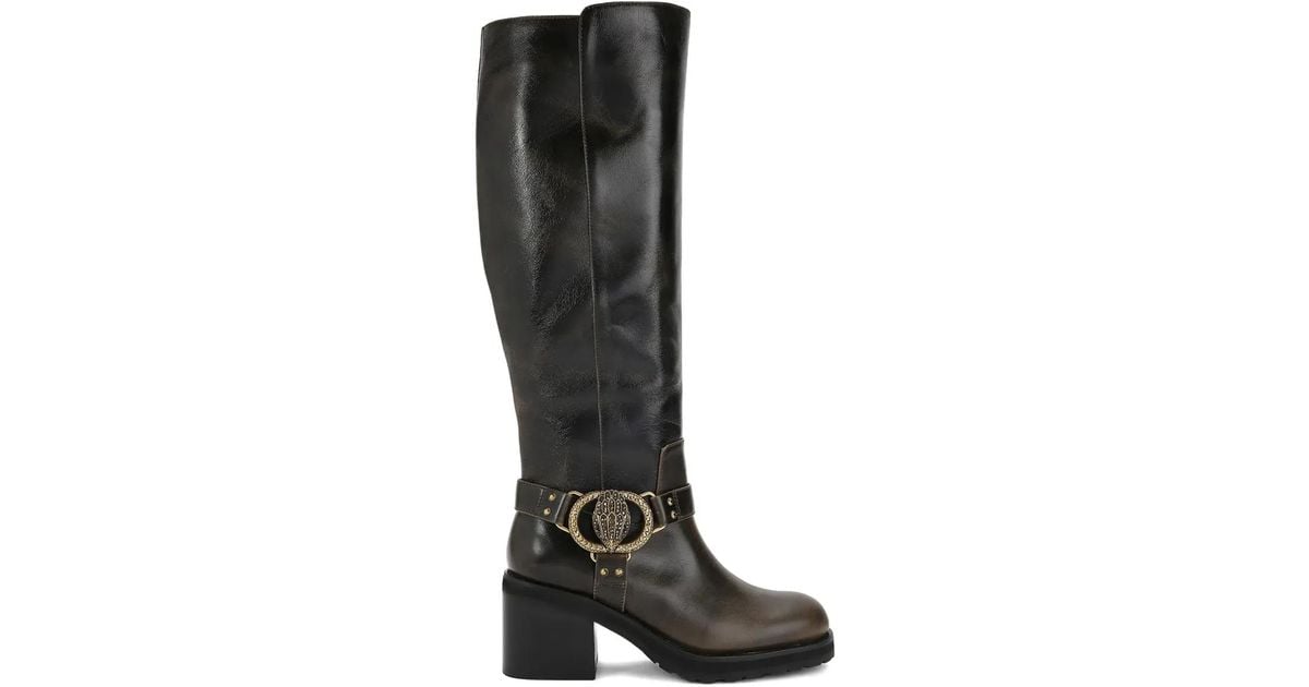 Kurt Geiger Embellished Block Heel Boots In Black Lyst UK kurt-geiger-embellished-block-heel-boots-in-black-lyst-uk