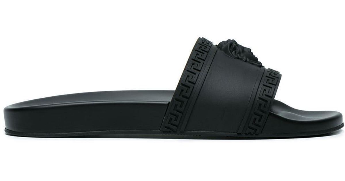 versace chain rubber pool slides