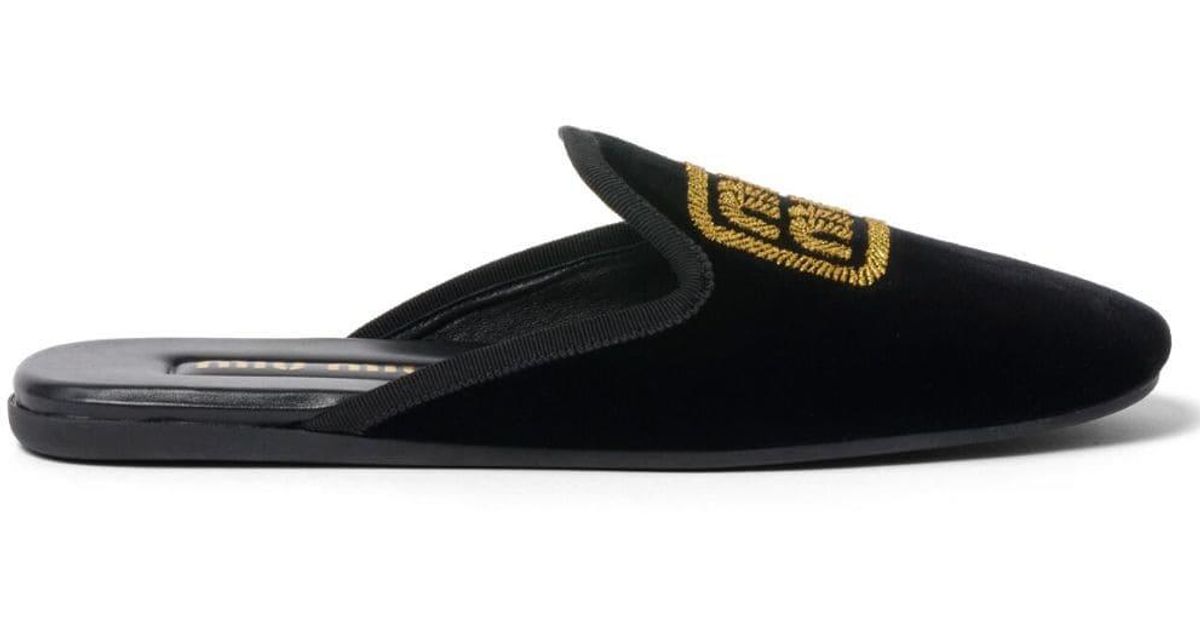 miu miu slippers