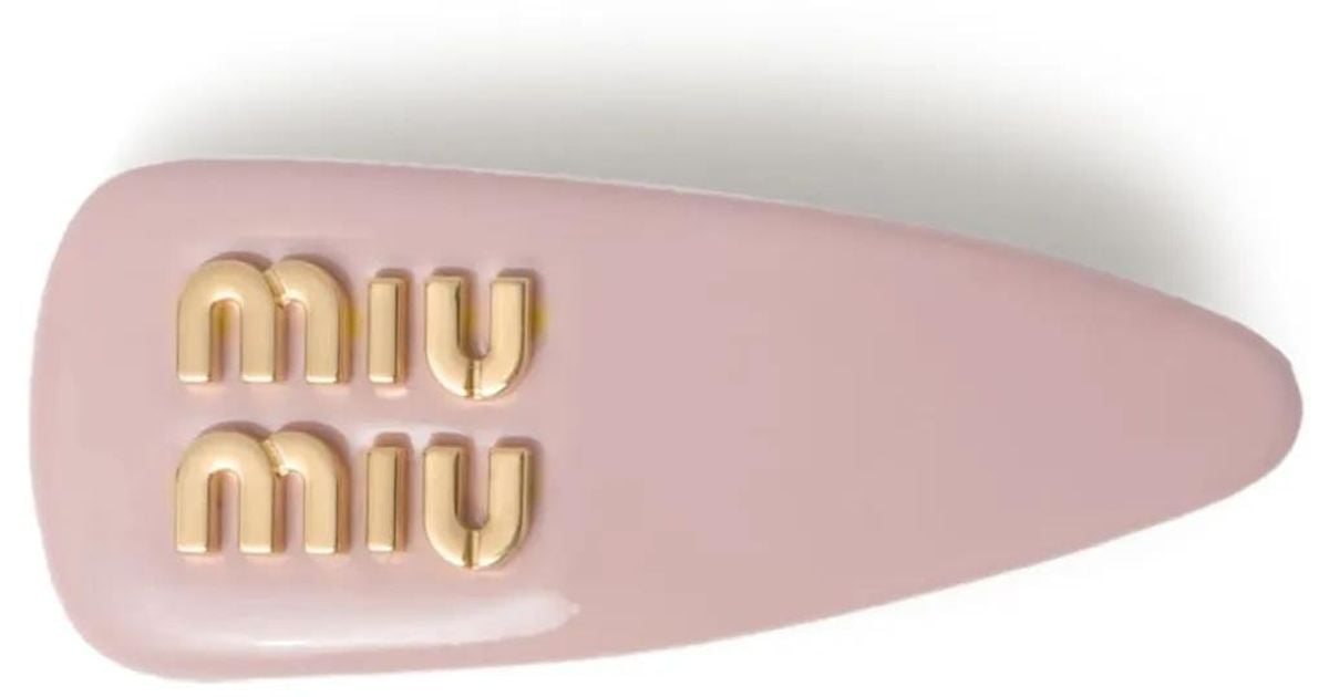 ヘアアクセサリー Miu Miu Hairclip in patent leather 19297703_43231617_600.jpg