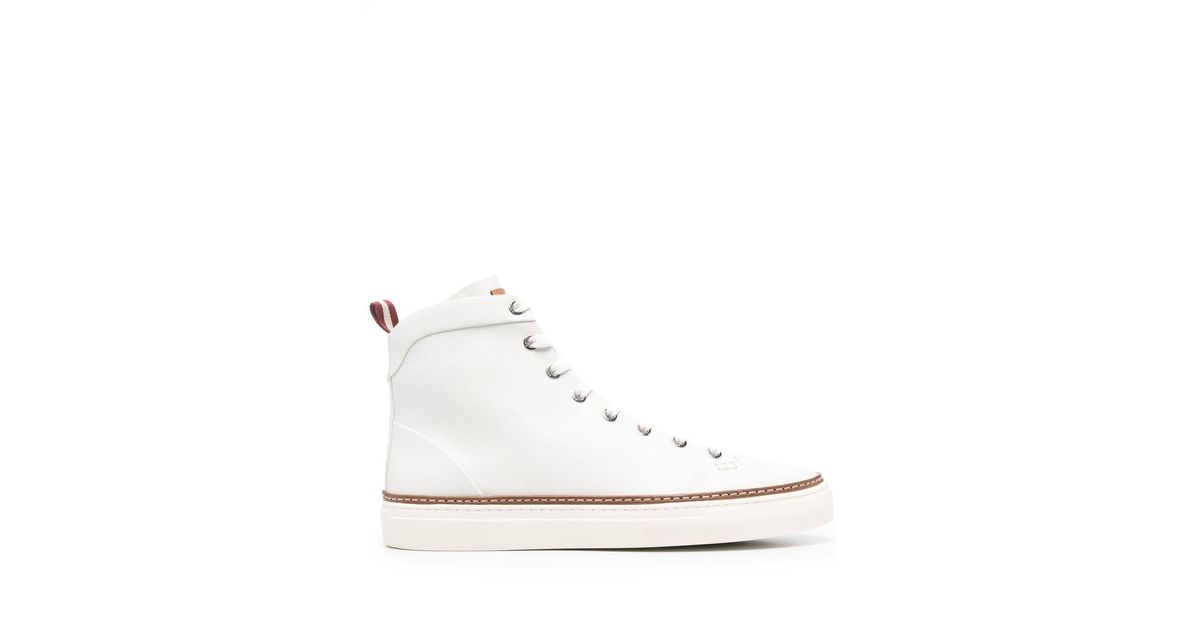Bally Leather Hercules High-top Sneakers in White for Men | Lyst UK