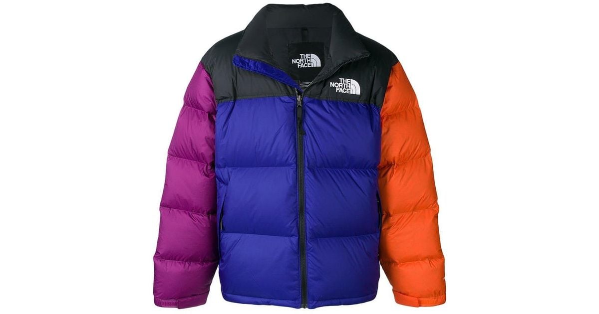 Multi colored top north face jacket