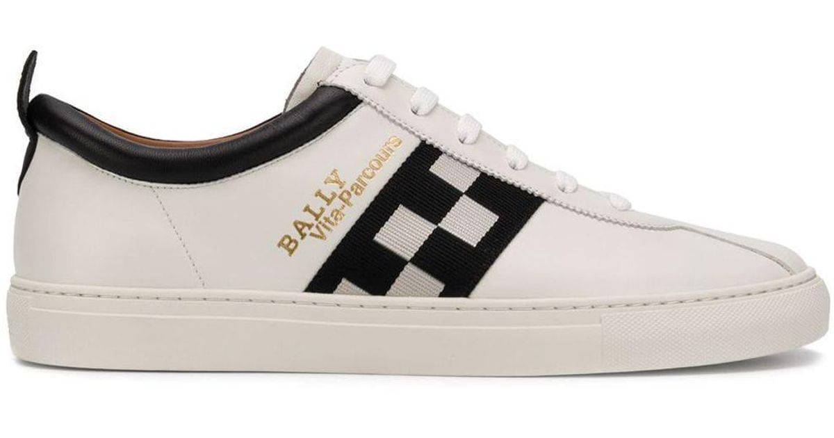 Bally Leather Vita-parcours Low-top Sneakers in White for Men - Lyst