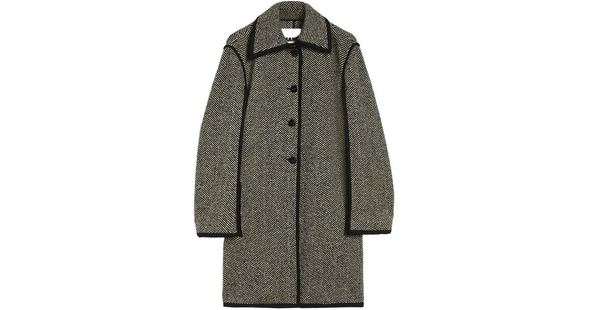 Manteau Doudoune Jil Sander Noir - Occasion Très Bon État, Matière Polyamide