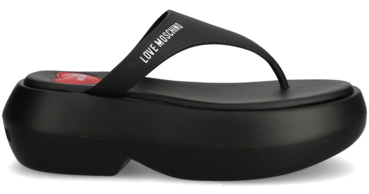 moschino flip flops men's