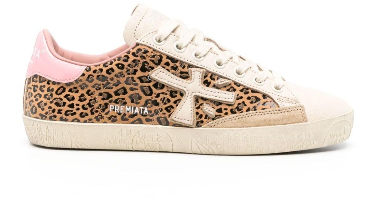 スニーカー PREMIATA Women Sneakers STEVEND VAR 7272 LEOPARD Brown STEVEND 7272