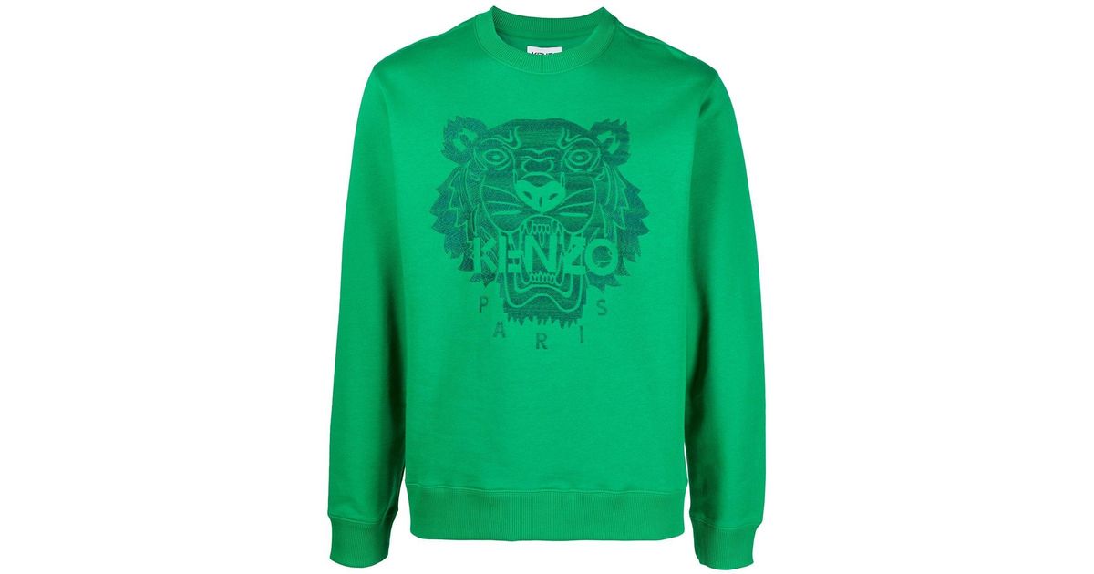 KENZO Cotton Tiger Motif Embroidered 