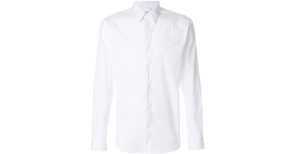 Givenchy Cotton Slim Dress Shirt in White for Men - Lyst