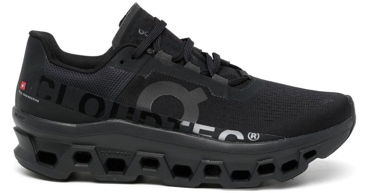 On Running Cloudmonster Low-top Sneakers in Black for Men | Lyst