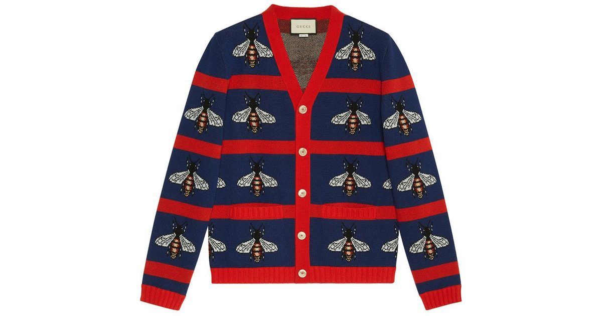 red and blue gucci sweater