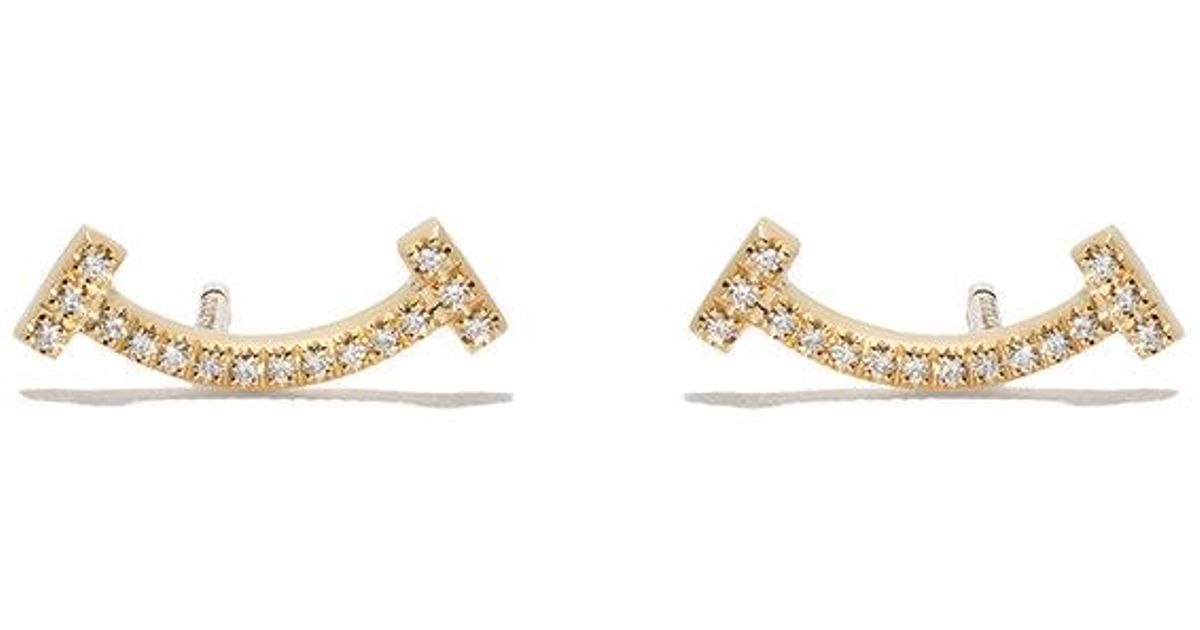 tiffany smile earrings diamond