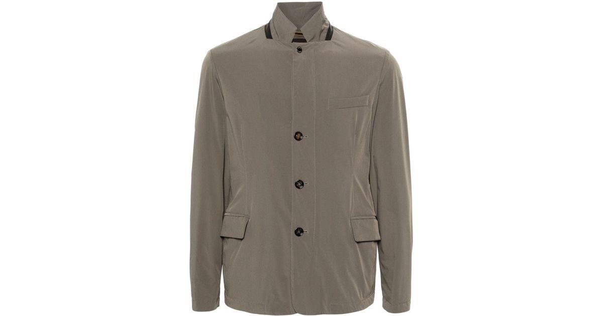 Moorer double-breasted jacket - Grey