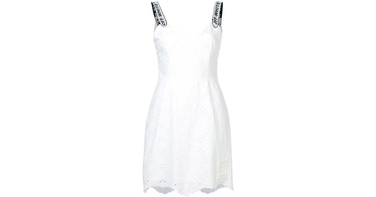 off white sangallo dress