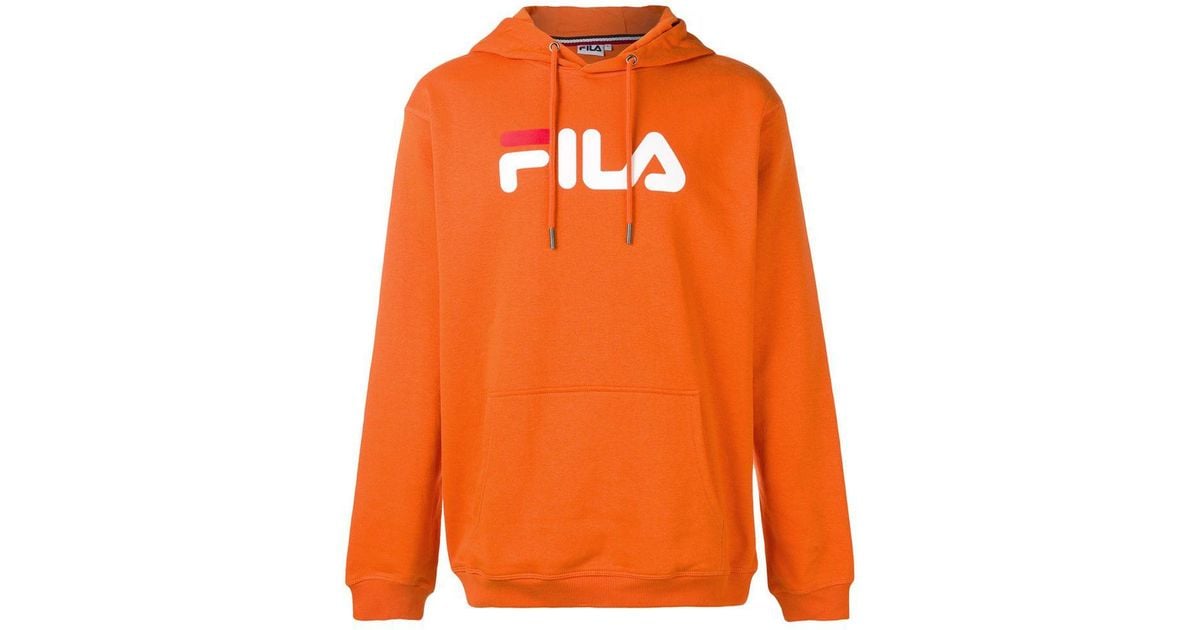orange fila hoodie