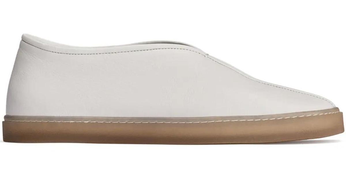 Lemaire Linoleum Piped Sneakers in White for Men | Lyst