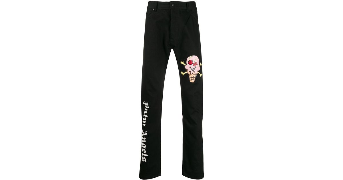 Palm Angels Denim X Ice Cream Logo 