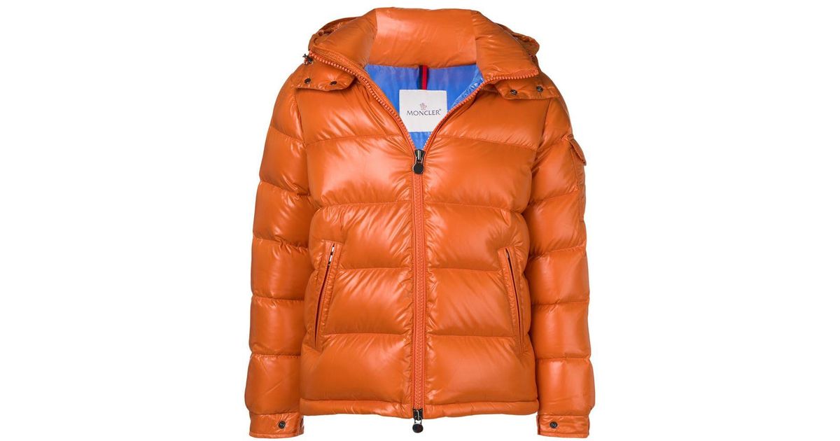 moncler orange coat