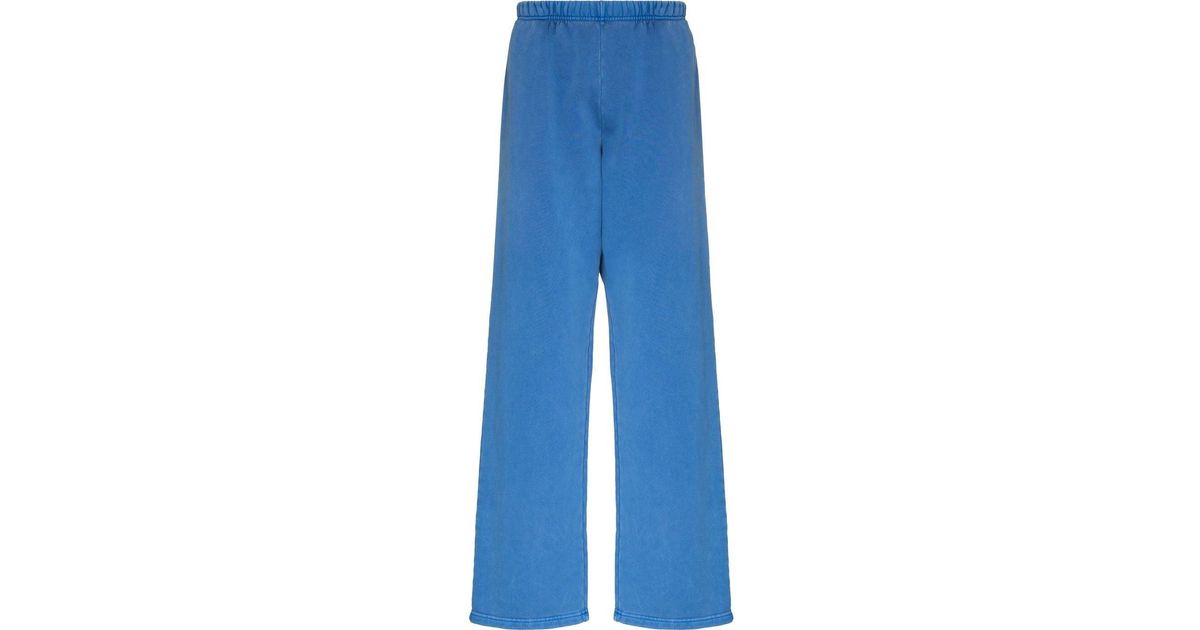 Les Tien Cotton Wide-leg Track Pants in Blue for Men | Lyst