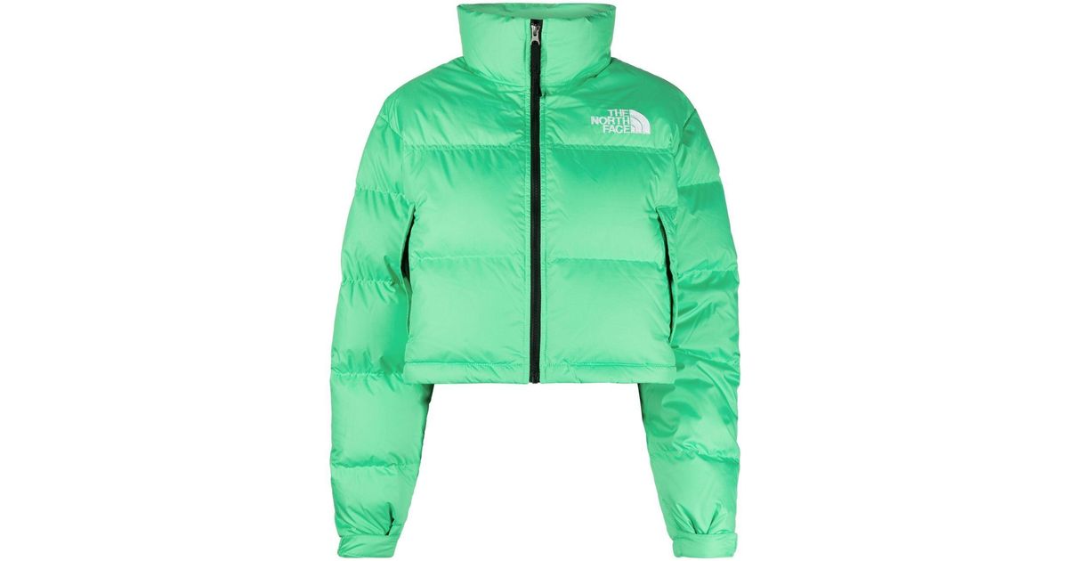 The North Face Feather Down Highneck Jacket in Green Lyst Canada