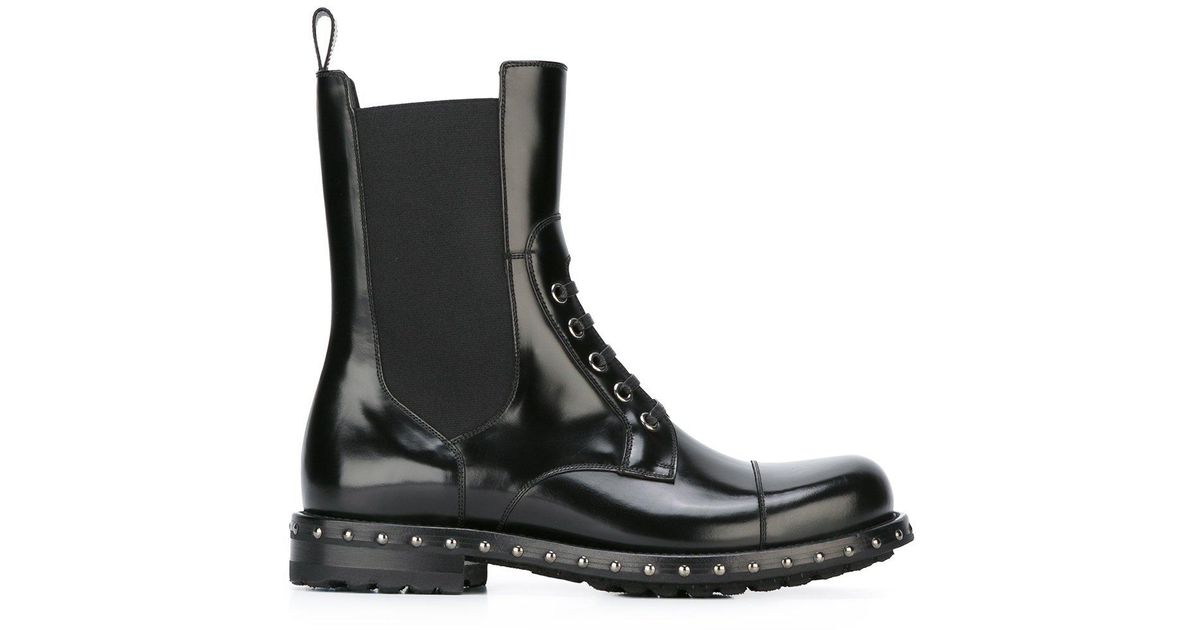 black utility boots