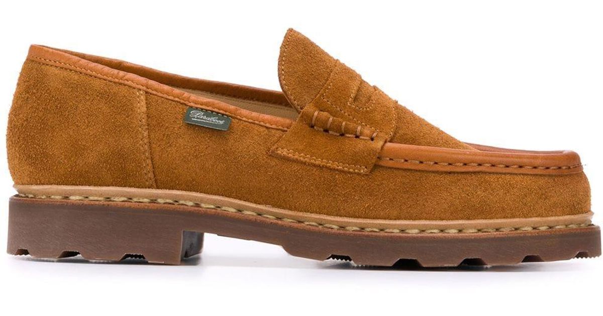 Mocassins Paraboot Femme En Cuir Marron - Taille 4,5 UK (37,5 FR), Semelle Cuir/caoutchouc, Made In France