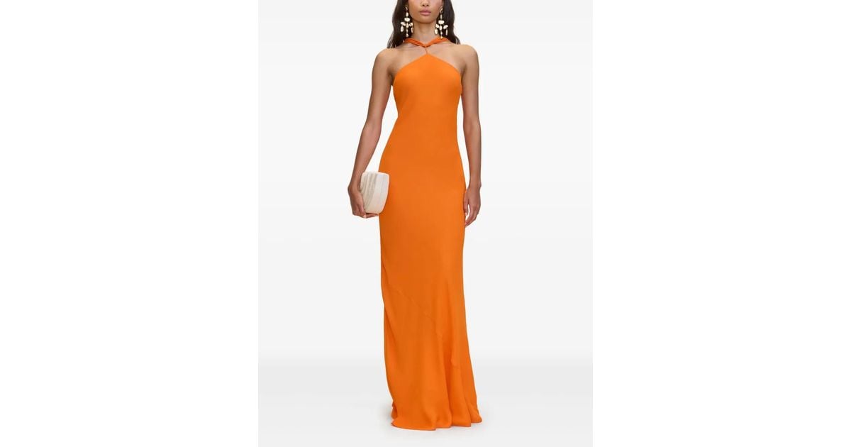 strapless open back dress Chicsew Mix and Match Burnt Orange Bridesmaid Dresses Satin Sexy Split / Mismatched Bridesmaid Dresses / Long Satin Dress, Burnt-Orange / C