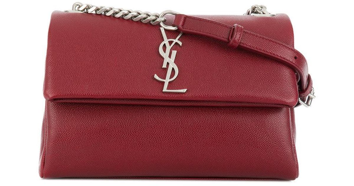 Saint Laurent Leather Small West Hollywood Bag in Red - Lyst