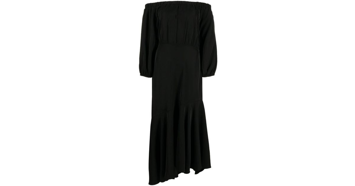 Sachin & Babi Kai Asymmetric-hem Midi Dress in Black | Lyst