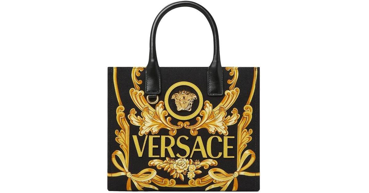 Versace Small Cameo La Medusa Tote Bag in Black Lyst UK