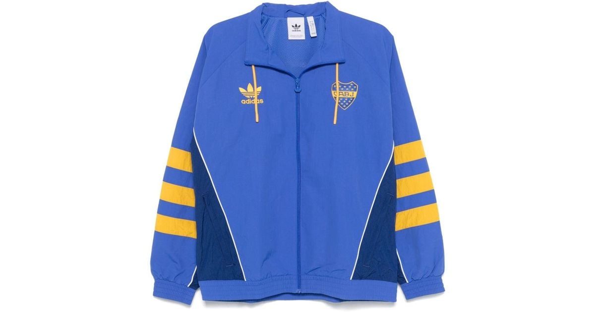 adidas Boca Juniors 24/25 Track Jacket in Blue for Men | Lyst