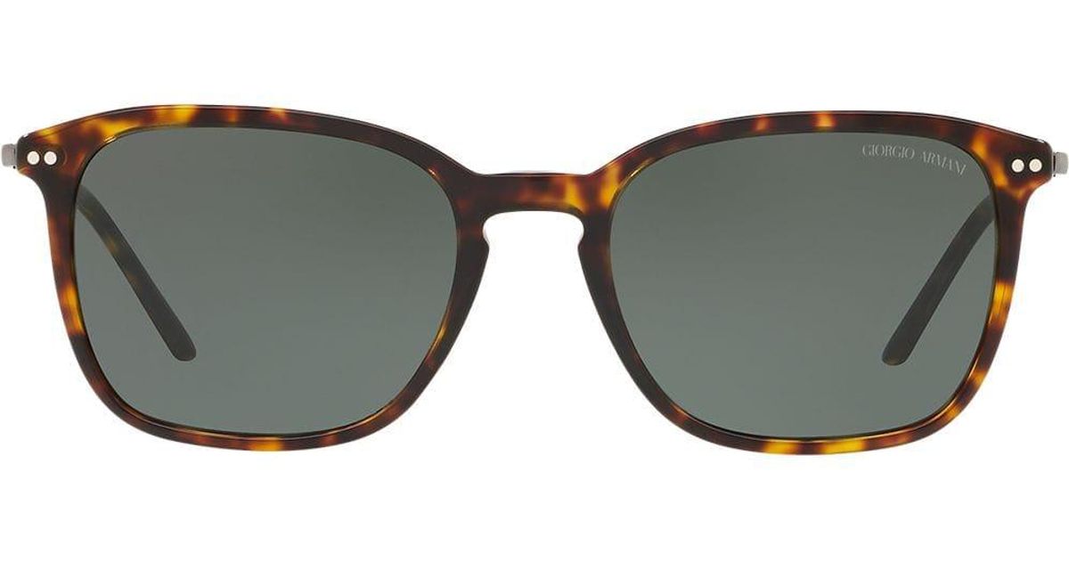 giorgio armani tortoiseshell square sunglasses