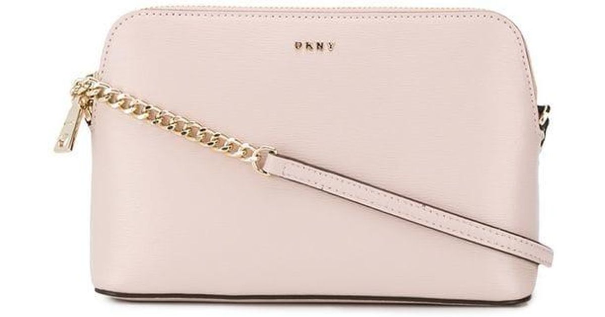 DKNY Leather Bryant Dome Crossbody Bag in Pink | Lyst Canada