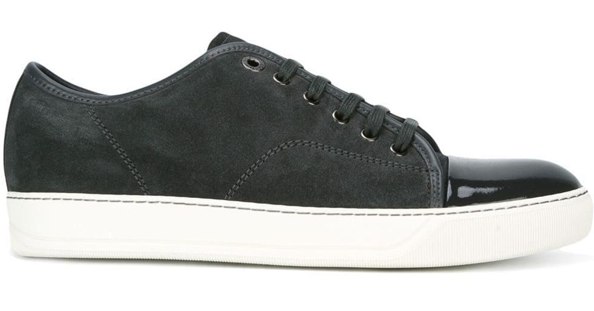 black and grey lanvin sneakers