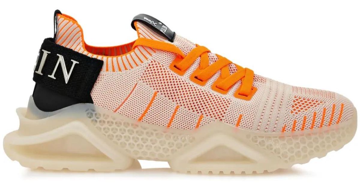 Philipp Plein Iconic Orange Sneakers – Runner Iconic Plein | Philipp Plein Outlet main image 2