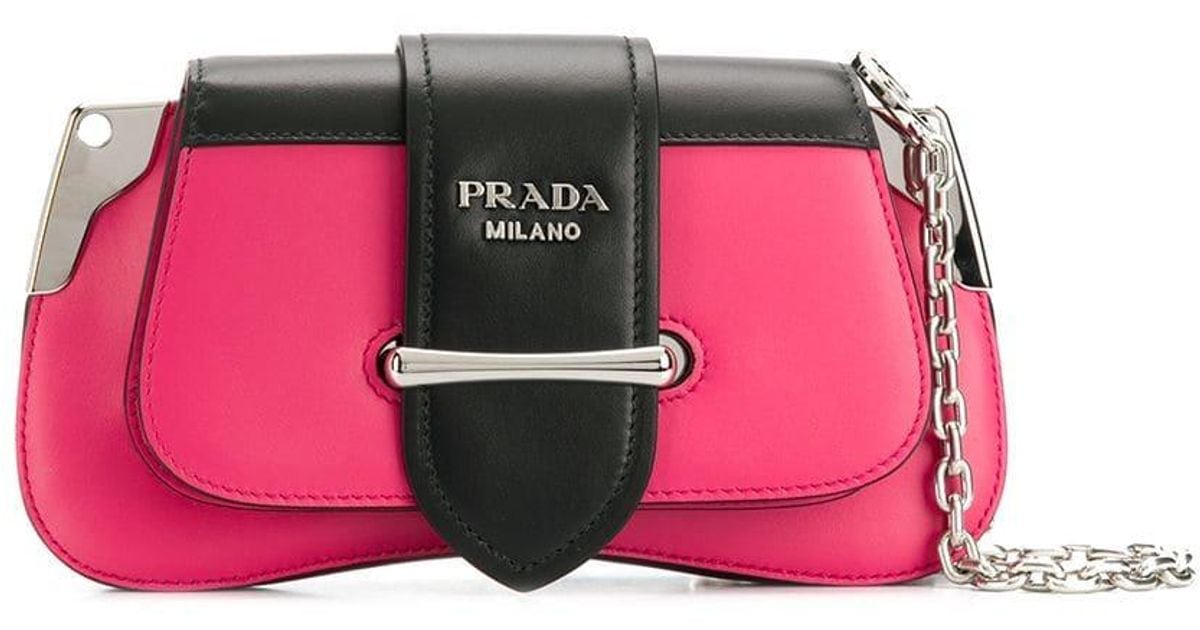 prada color block purse