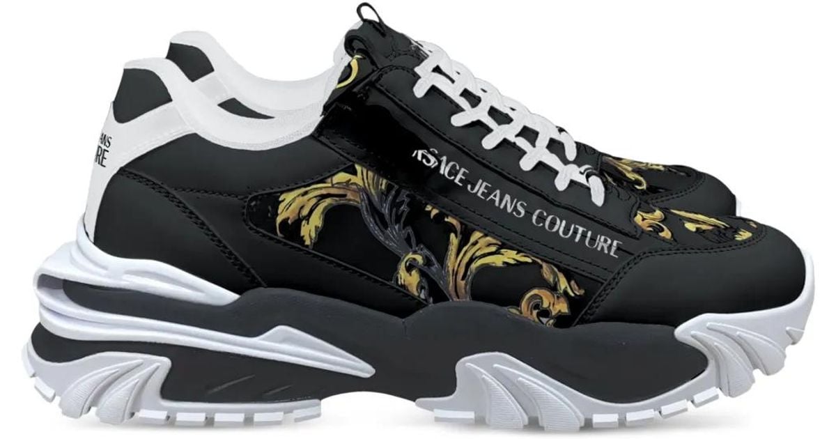 Versace Jeans Couture Trail Trek Sneakers in Black for Men Lyst UK