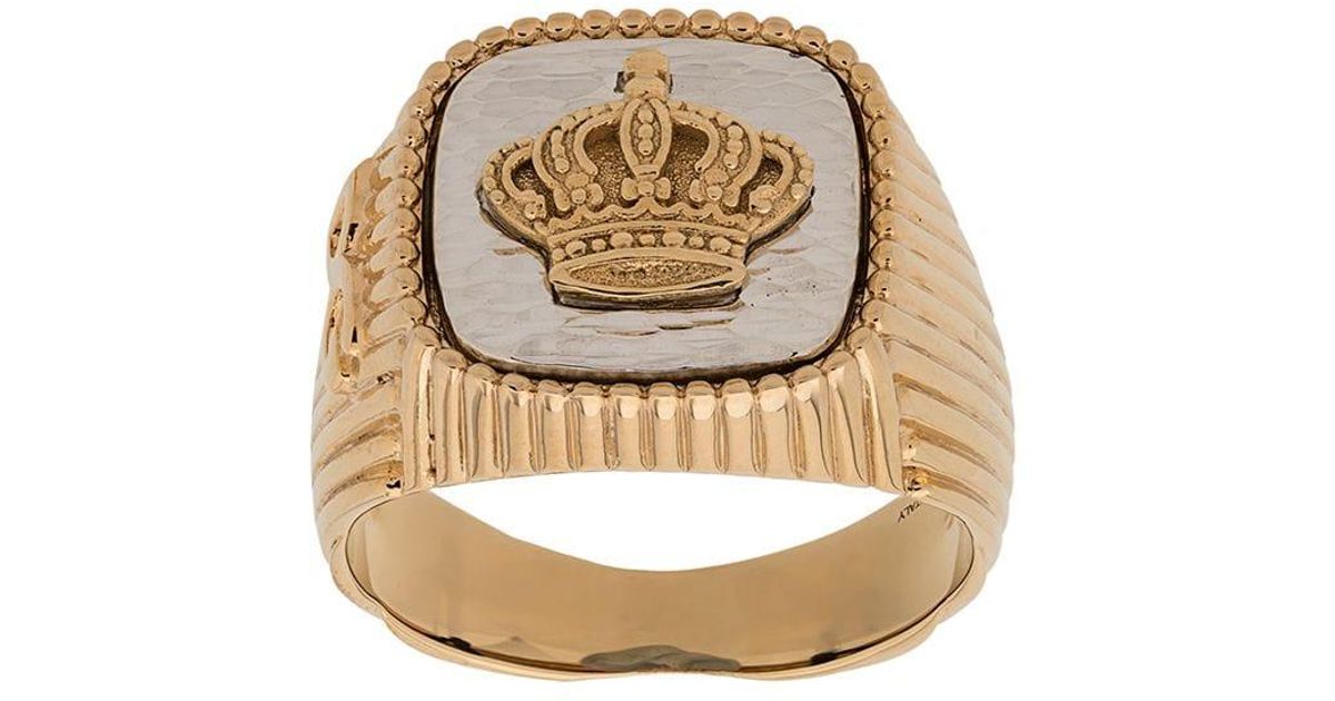 Dolce & Gabbana Ring mit Perlen in Mettallic für Herren Herren Schmuck Ringe 