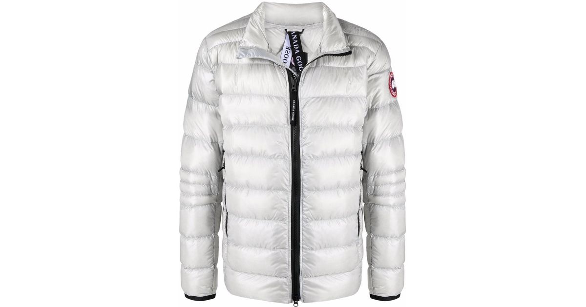 Canada Goose Synthetic Crofton High-neck Puffer Jacket in Grey (Gray