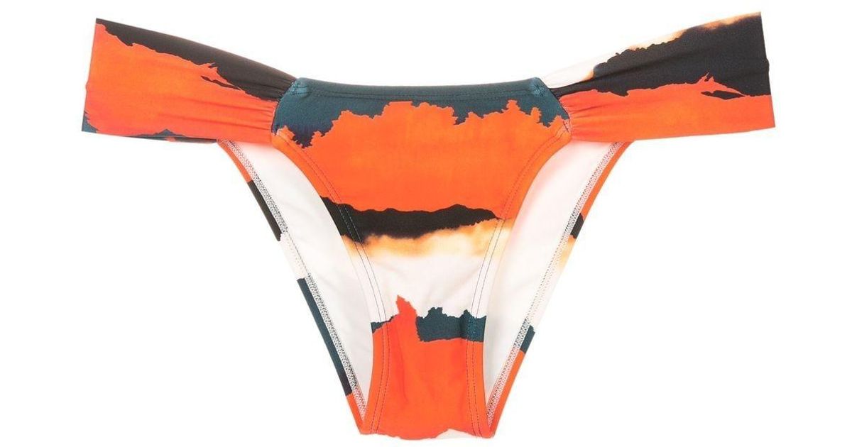 Lenny Niemeyer Horizonte Bikini Bottoms in Orange | Lyst