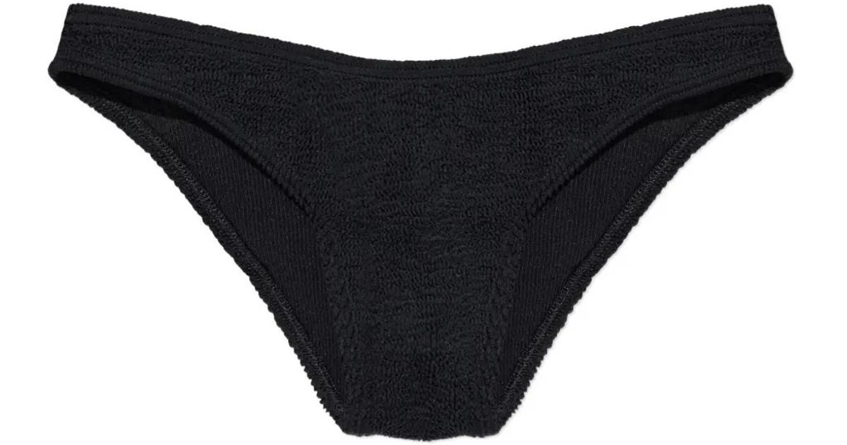 Bondeye Sign Textured Bikini Bottom in Black | Lyst