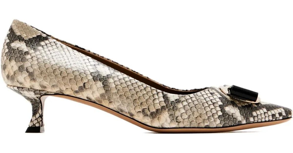 Zelma 85 Vara Bow Nappa Leather Pumps