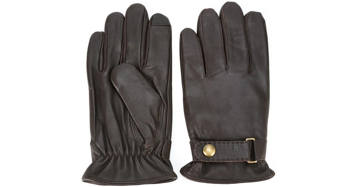 Polo Ralph Lauren Leather Gloves in Brown for Men Lyst