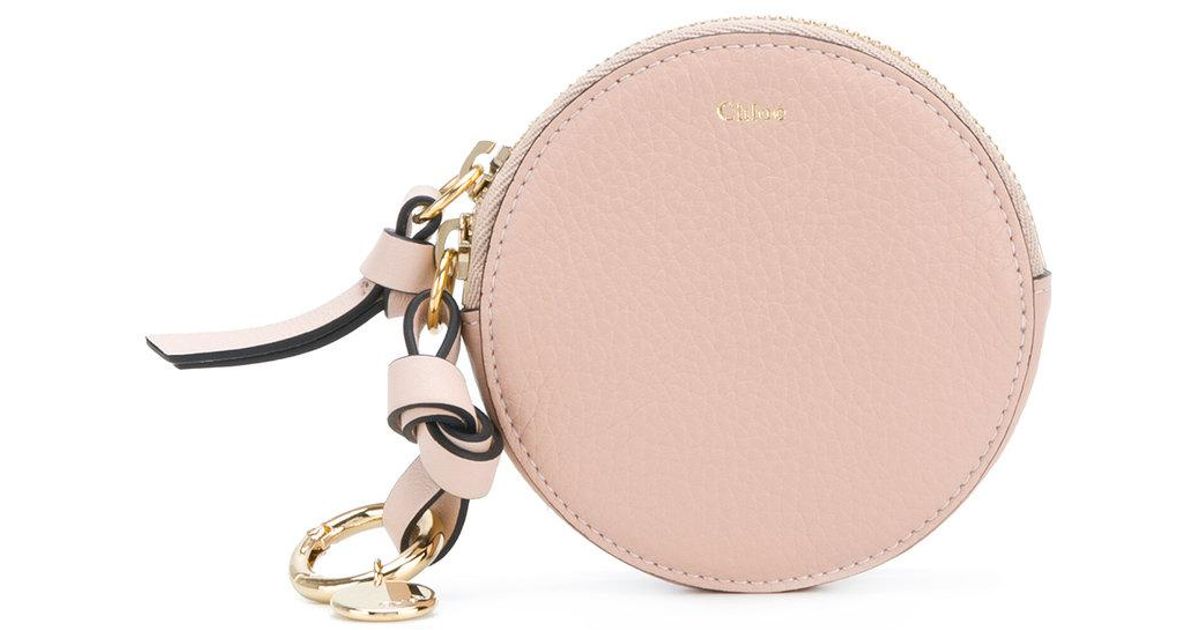 chloe round coin purse