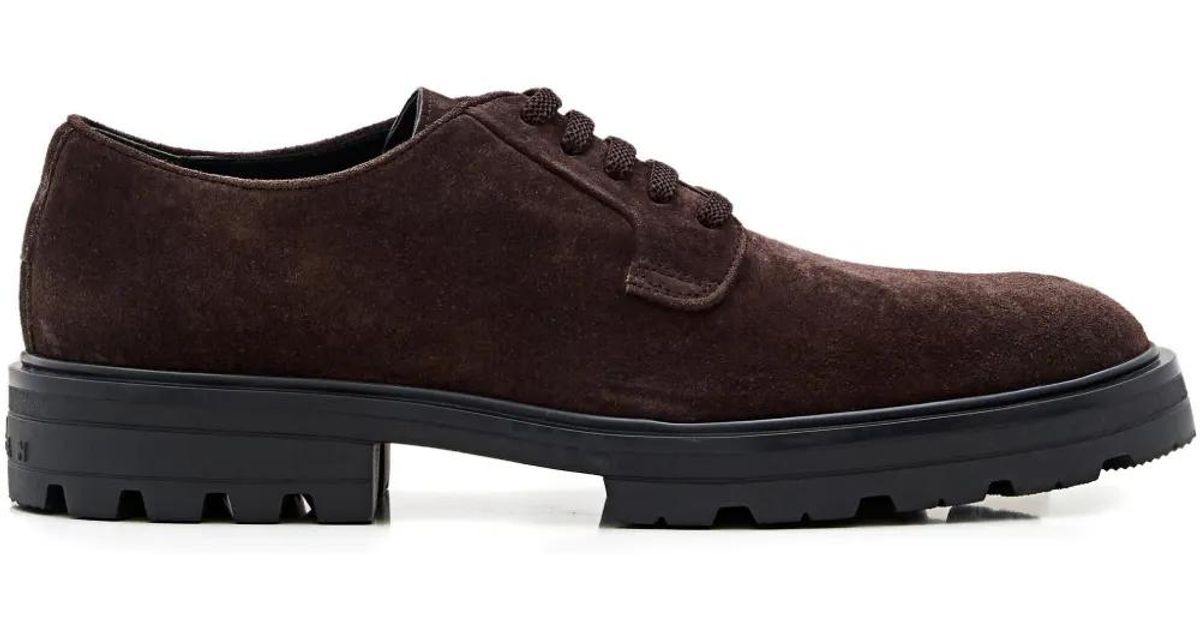 Hogan Rich Brown Suede Derby Shoes - NWT Hogan Suede Derby Shoes - Brown Oxfords, Shoes - WHO29046  main image 3