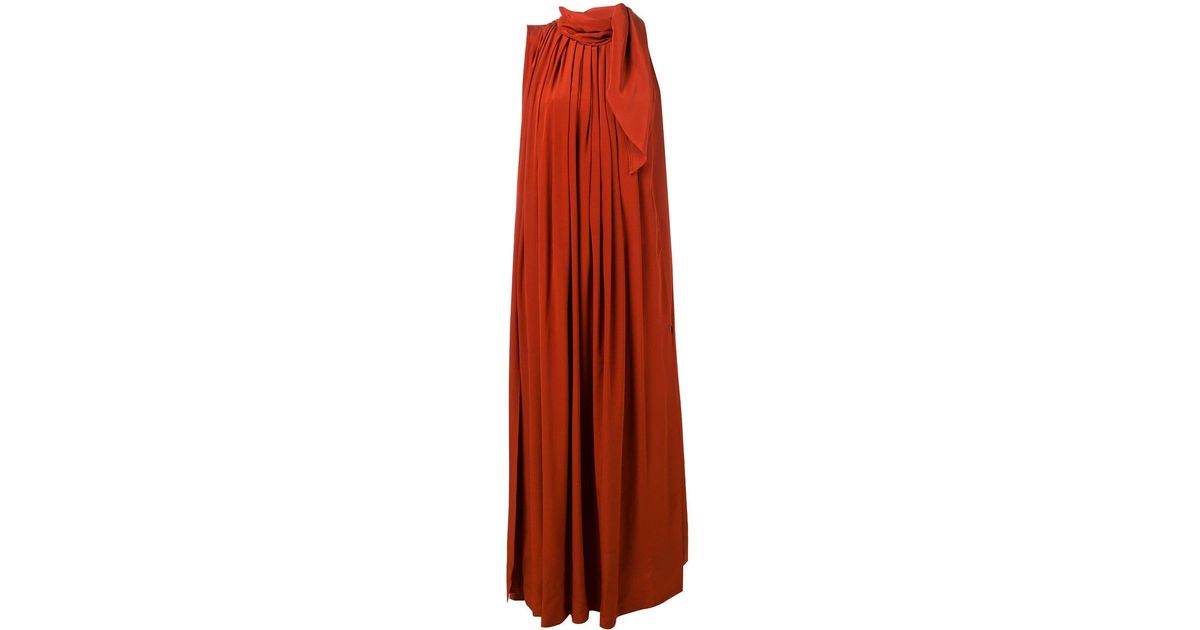 Erika Cavallini Semi Couture Silk Holly Dress in Orange - Lyst