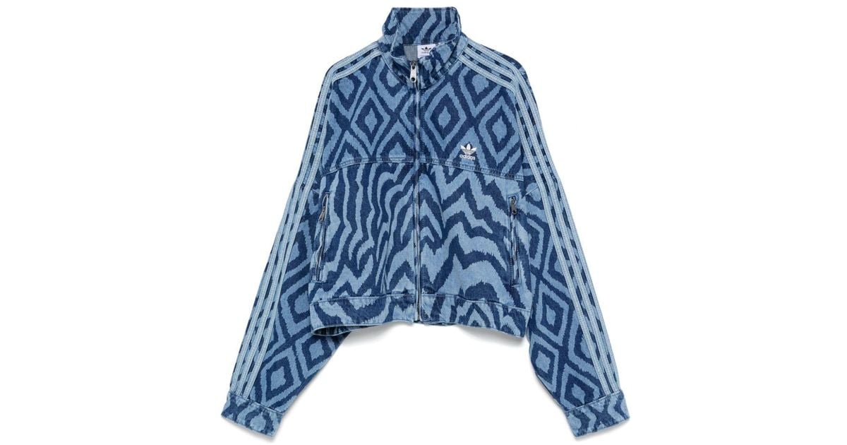 adidas X Farm Rio Denim Jacket in Blue | Lyst