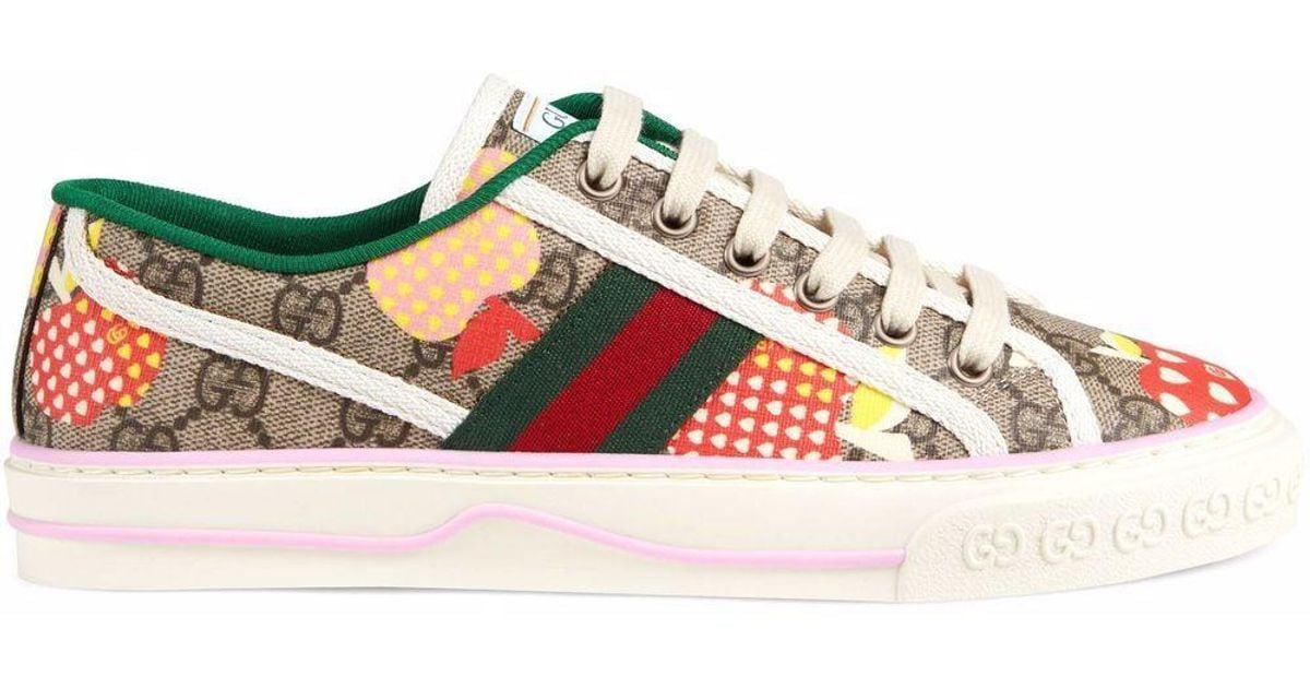 Gucci Les Pommes Sneaker in Blue Lyst