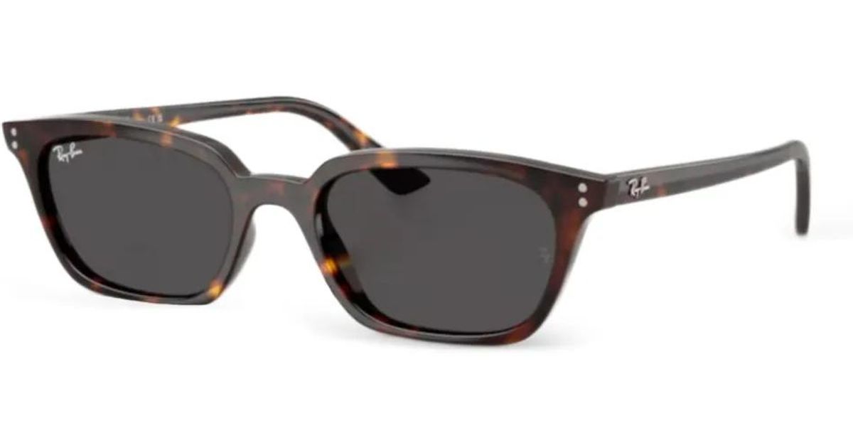 Ray-Ban Zaya Rectangle-Frame Sunglasses in Black | Lyst UK